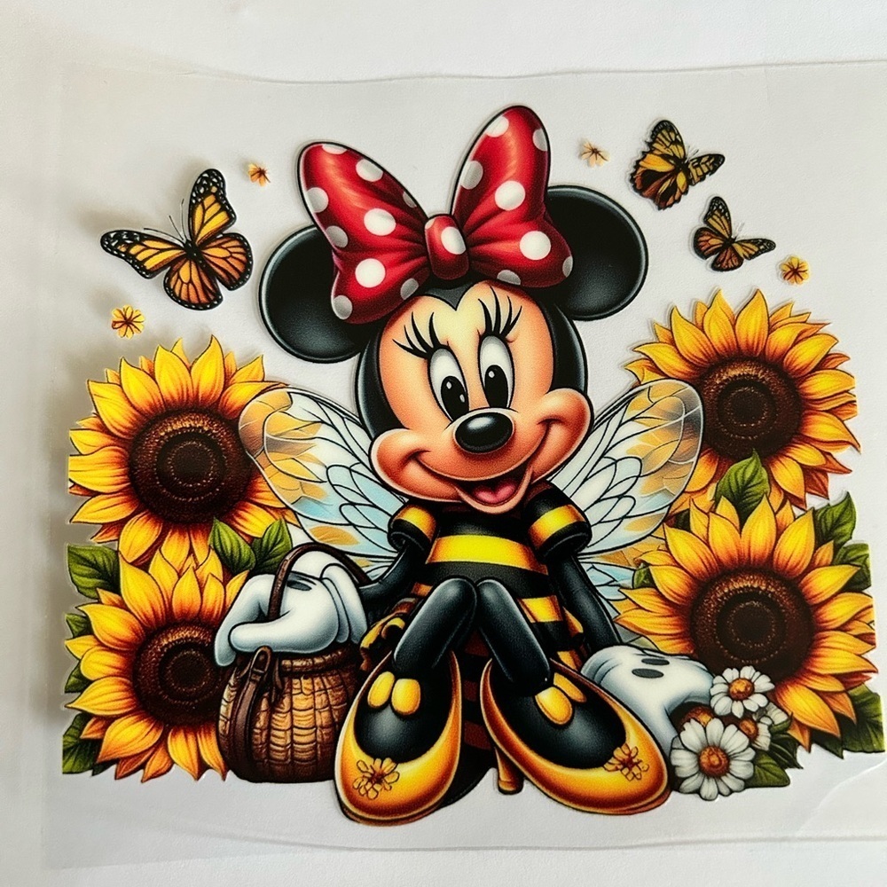 Minnie Sunflower Cup Decal 186